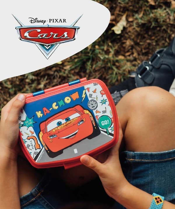 Disney Cars Ka-Chow rolig plastmatlåda
