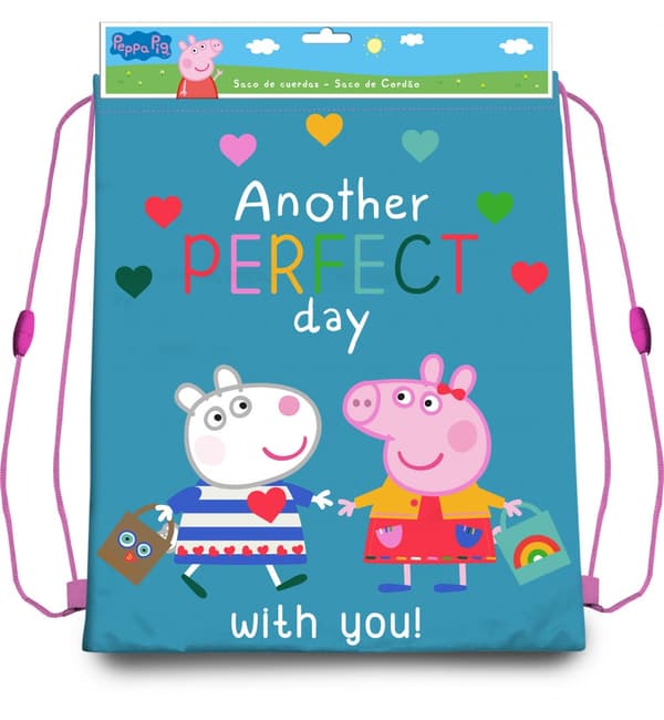 Peppa Pig träningsväska gympåse 40 cm