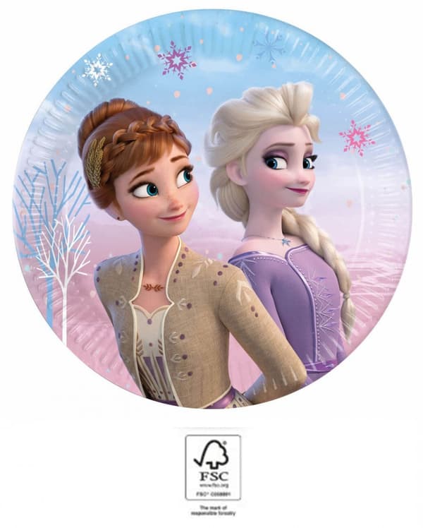 Disney Frost papptallrikar 20 cm, 8 st, FSC-certifierade