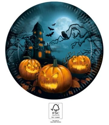 Halloween Sensations papptallrikar 8 st 23 cm FSC