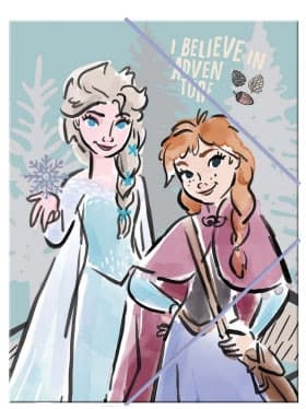 Disney Frostäventyret A/4 elastisk mapp