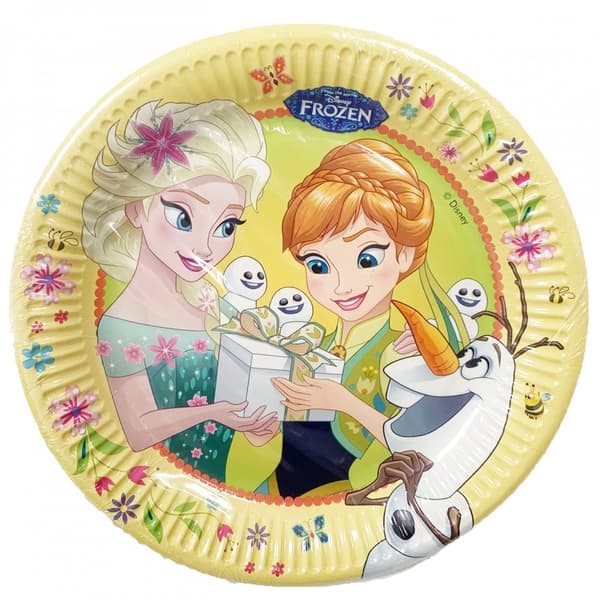 Pappersfat Disney Frost Fever 8-pack 23 cm