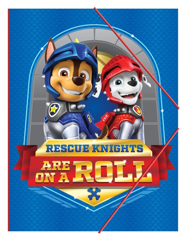 Paw Patrol Riddarfolder A/4 med elastisk stängning