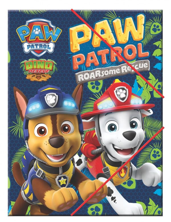Paw Patrol Dino Rescue A4 elastisk mapp