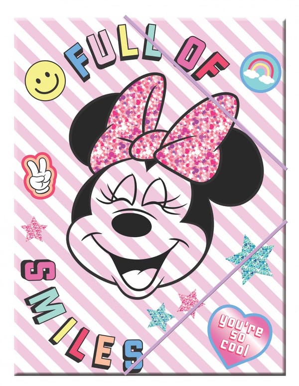 Disney Minnie Smiles A4 elastisk mapp