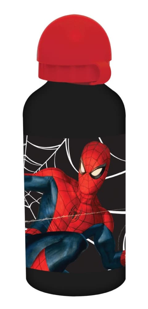 Spiderman mörk aluminiumflaska 500 ml