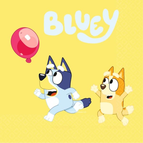 Bluey skämtservettset 16 delar 33x33 cm