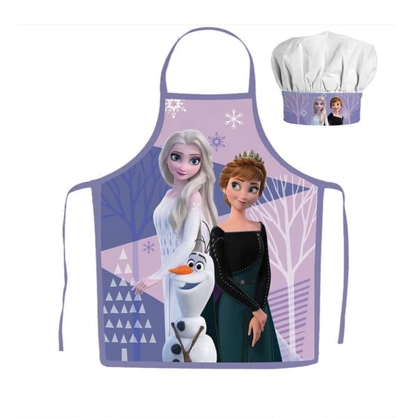 Barnförklädeset i lila med Disney Frozen, 2 delar