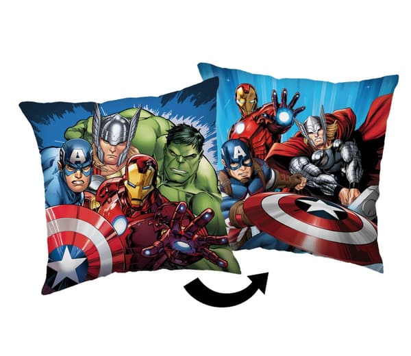 Sängkudde Avengers Heroes 40x40 cm i Sammet