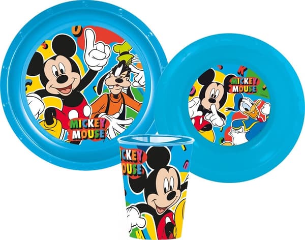 Mickey Mouse middagsset från Disney, plastset