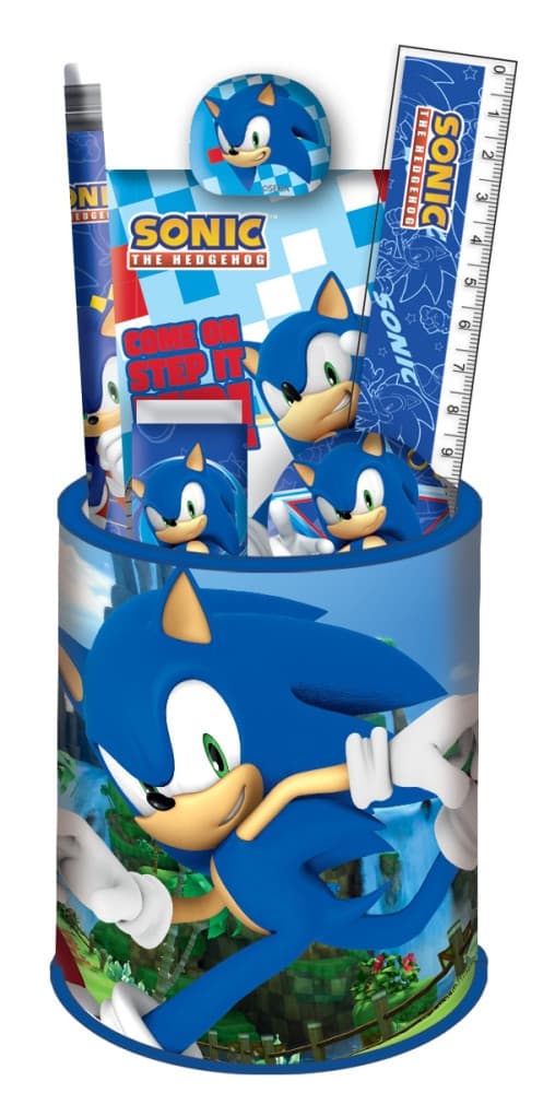 Sonic the Hedgehog Stationery Set – 7 delar