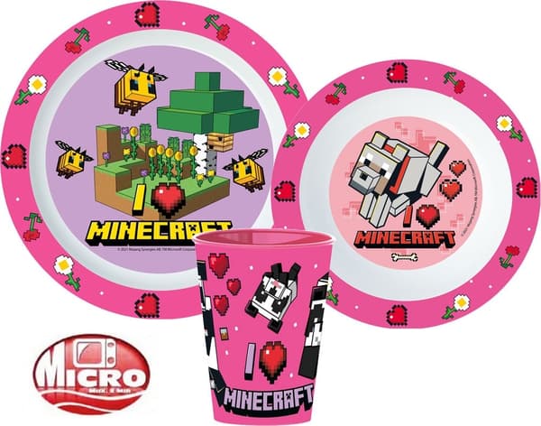 Minecraft middagssats, mikropartikelsats, kopp 260 ml