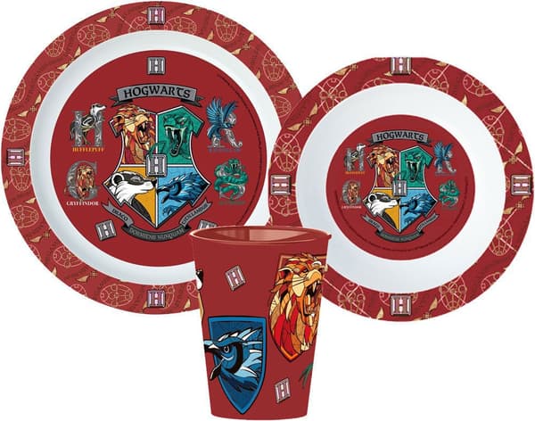 Harry Potter middagsset, mikropolymer-set, med mugg 260 ml