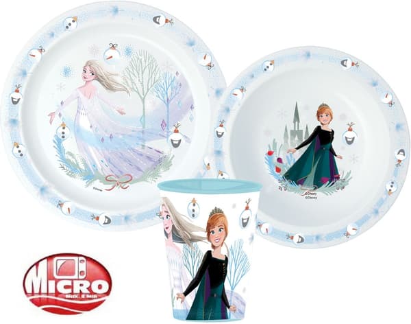 Disney Frozen Julmiddag Set med Muggar, Mikroplast, 260 ml