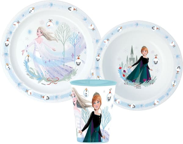Disney Frozen Julmiddag Set med Muggar, Mikroplast, 260 ml