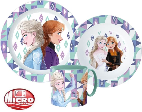 Mikroplasten set med Disney Frost Ismagisk servis, inkluderar en 265 ml mugg
