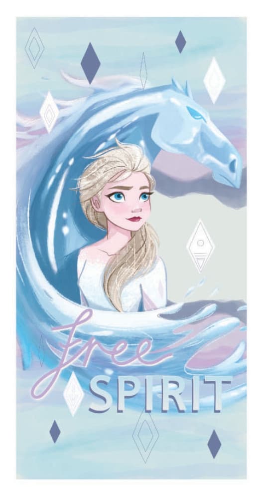 Disney Frost Frozen ishäst badhandduk, strandhandduk 70x137 cm (Snabbtorkande)