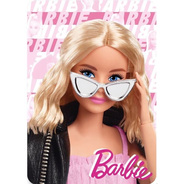 Barbie Glam fleecefilt 100x140 cm