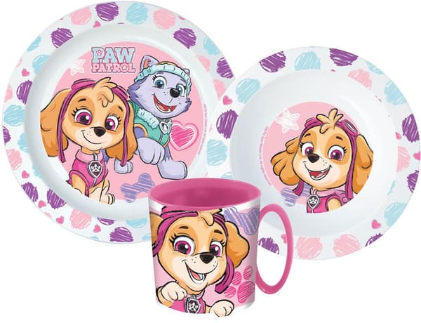 Paw Patrol Sketch matset, mikoplast-set med en 350 ml mugg