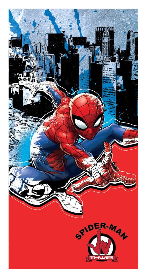 Spiderman hoppa badhandduk, strandhandduk 70x137 cm (Snabbtorkande)