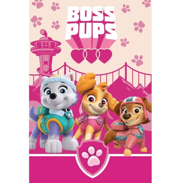 Paw Patrol fleecefilt Boss Pups 100x150 cm