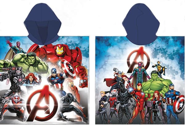 Avengers strandhandduk poncho 55x110 cm (Snabbtorkande)