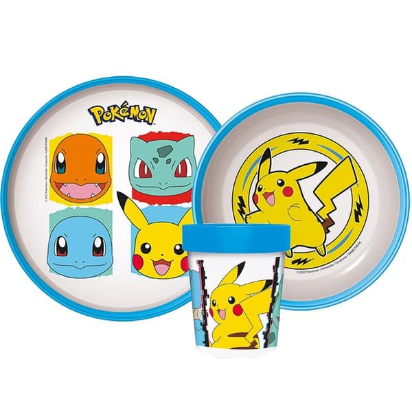 Pokémon Core halkfri middagsset, mikroparts-set