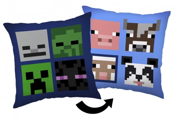 Minecraft Bad Mobs kudde, dekorativ kudde 40*40 cm