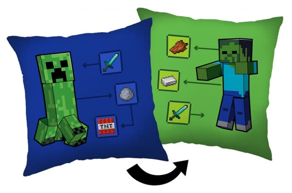 Minecraft Hur man gör Creeper dekorativ kudde 40*40 cm