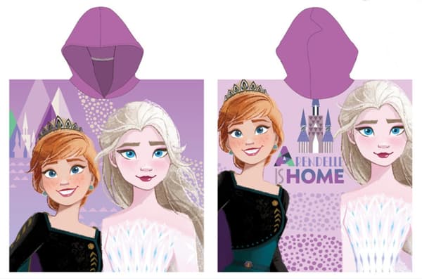 Disney Frozen Arendelle strandhandduk poncho 55x110 cm (Snabbtorkande)