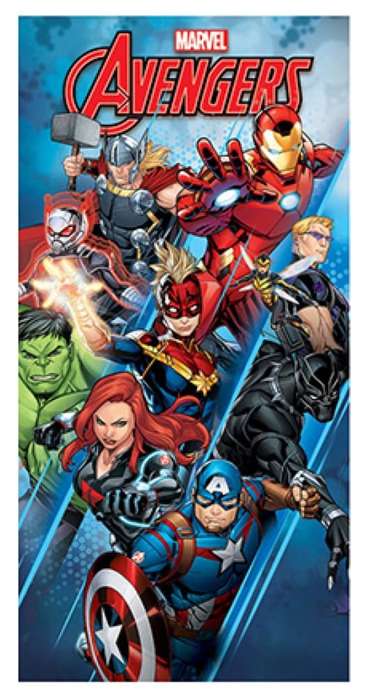 Avengers Handduk för bad och strand, 70x137 cm (Snabbtorkande)