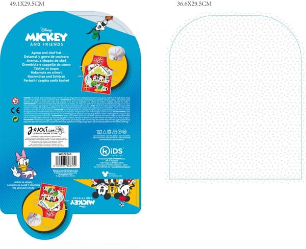 Disney Minnie och Mickey Jul Barnförkläde 2-delat Set