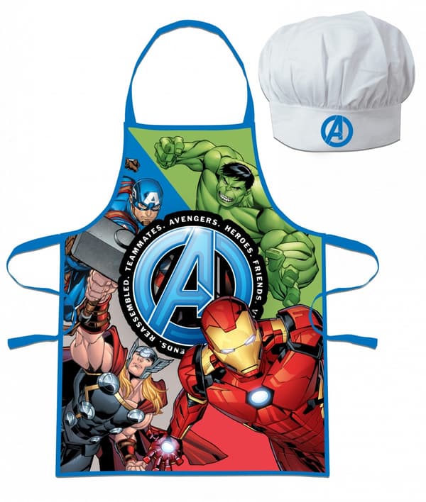Avengers Teammates barnförkläde i 2-delarsset