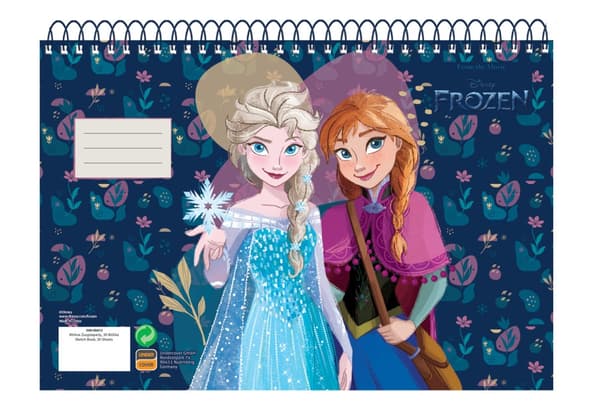 Disney Frozen A4 spiral skissbok, 30 ark