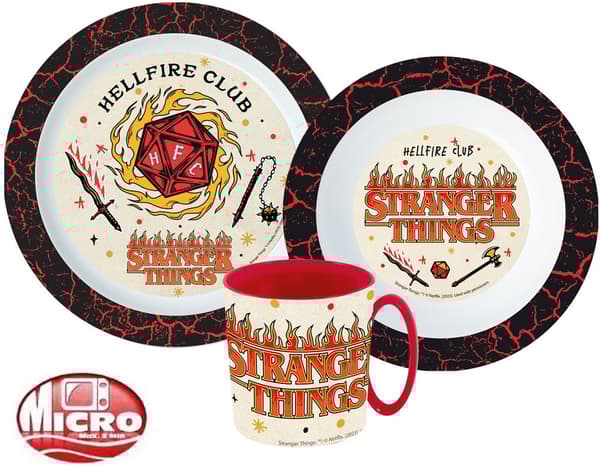 Stranger Things middagsset, mikroplyset med kopp 350 ml