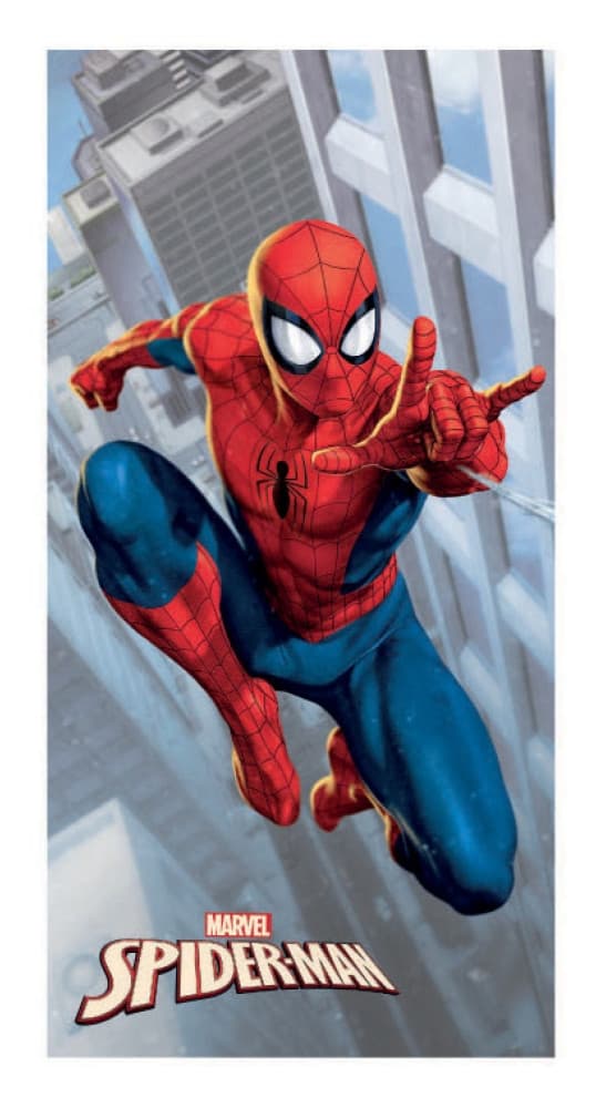 Spiderman Badhandduk för stad och strand, 70x137 cm (Snabbtorkande)