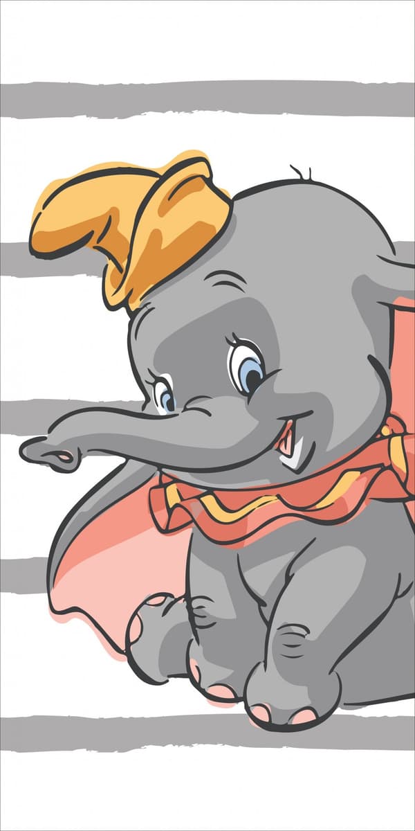 Disney Dumbo badhandduk, strandhandduk Randig 70*140 cm
