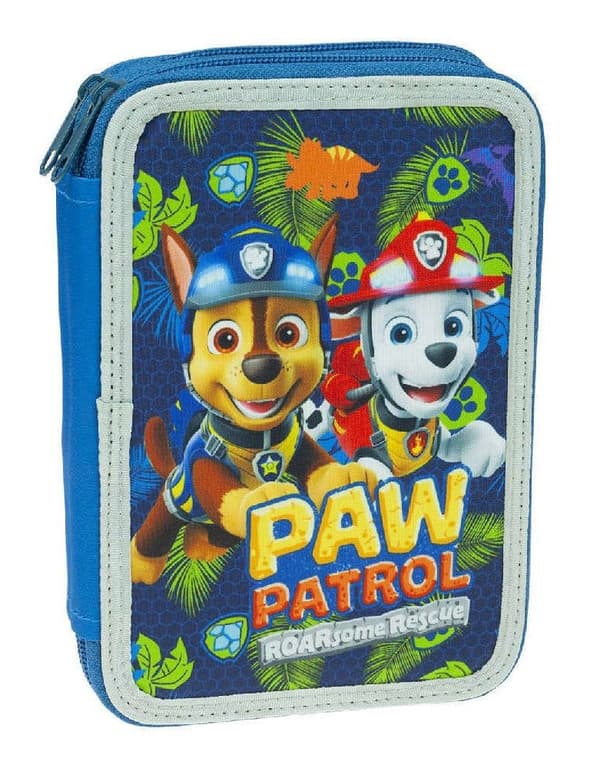 Paw Patrol Dino Rescue pennfodral fyllt, 2 nivåer
