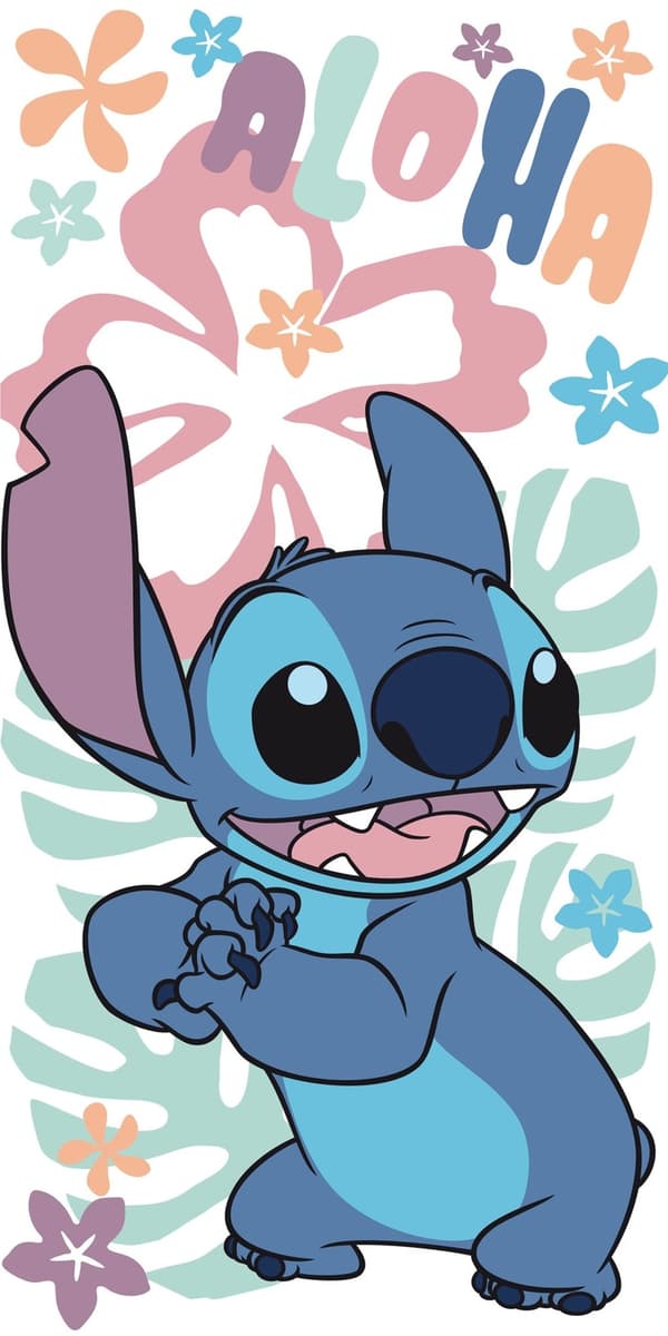 Disney Lilo och Stitch badhandduk, strandhandduk Hawaiian Harmony 70x140 cm
