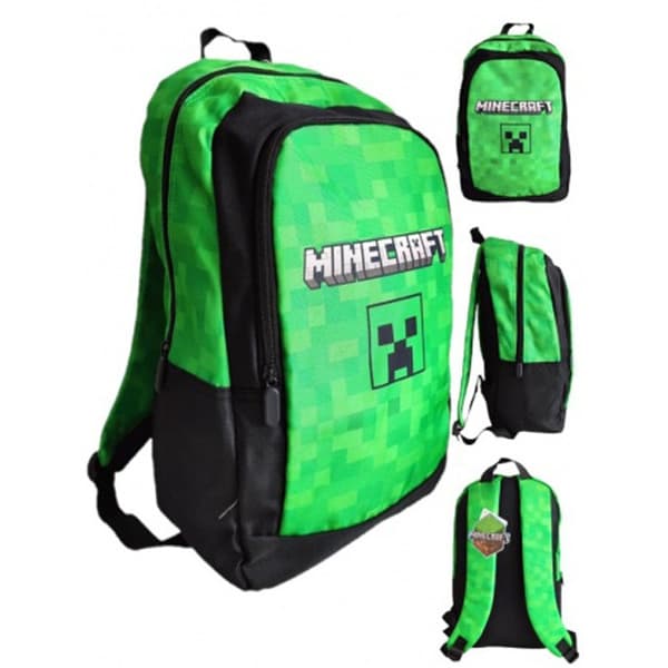 Minecraft Creepers skolväska, 40 cm ryggsäck