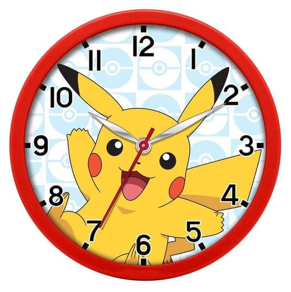 Väggklocka 25 cm Pikachu Pokémon