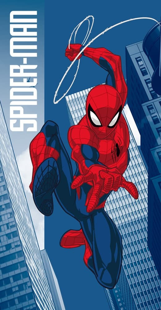Spiderman badhandduk, strandhandduk 70x140 cm