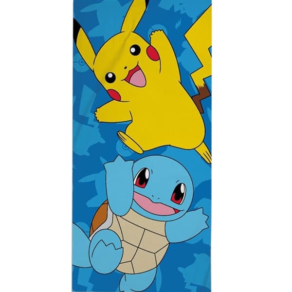 Pokémon blå badhandduk, strandhandduk 70x140 cm