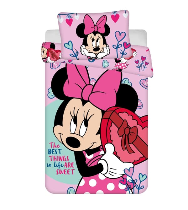 Minnie Sweets barnbäddset från Disney 100×135 cm, 40×60 cm
