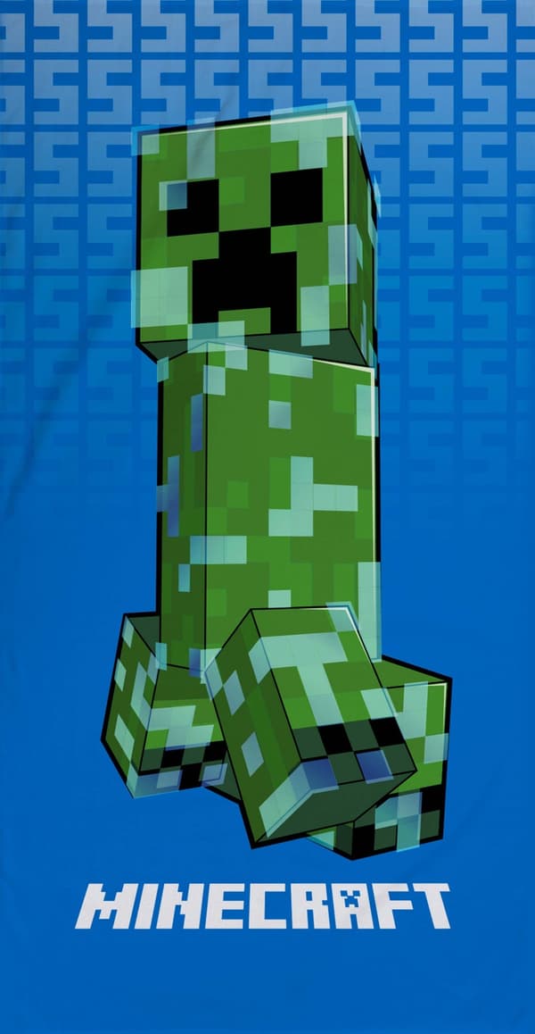 Minecraft badhandduk, strandhandduk SSS 70*140 cm