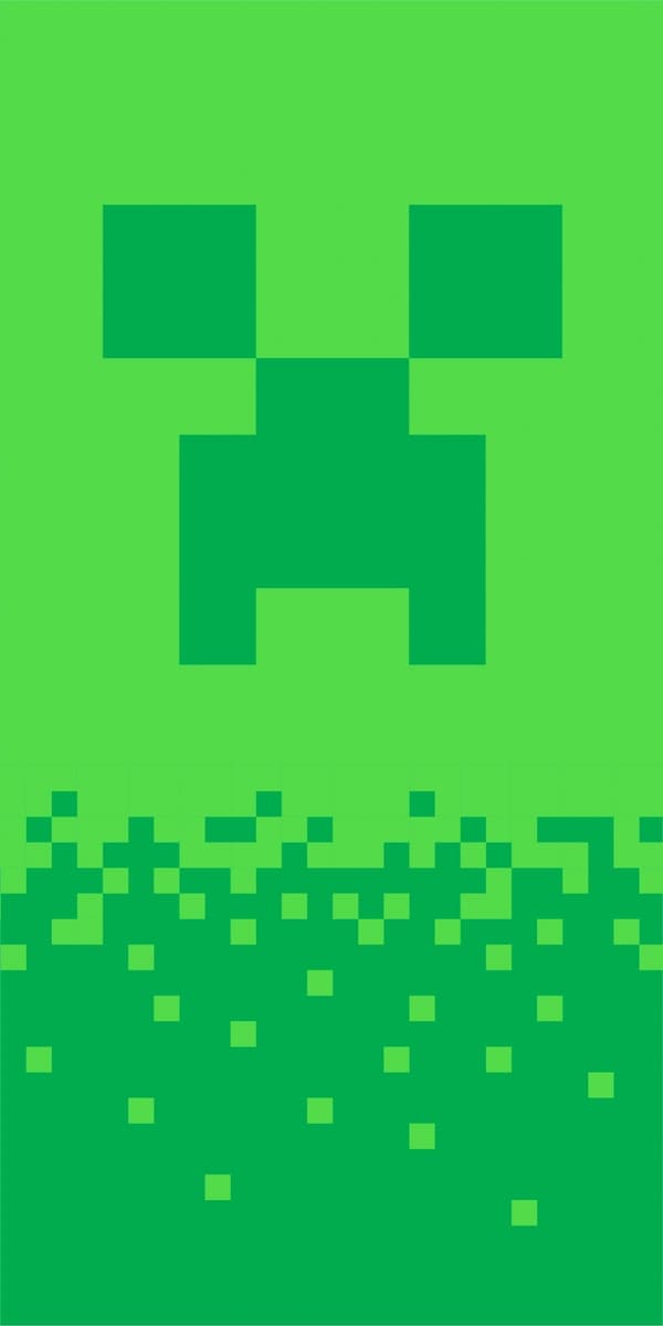 Minecraft badhandduk, strandhandduk Digital Creeper 70*140 cm