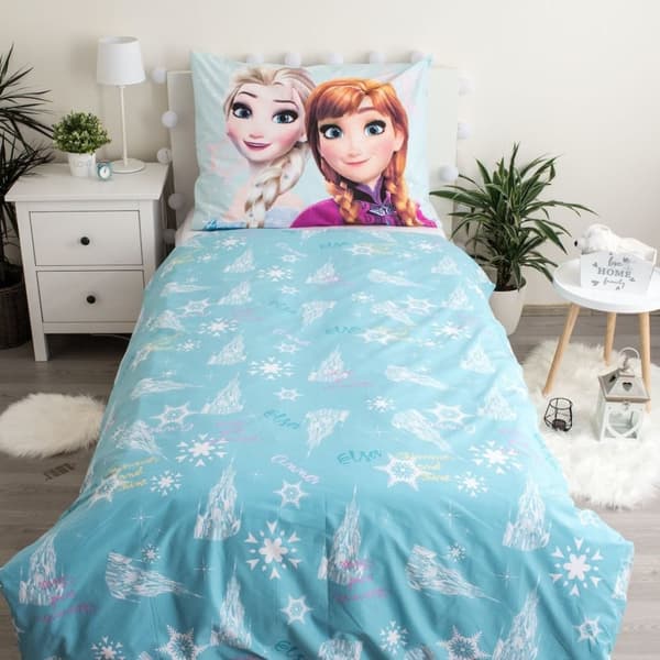 Disney Frost Ljusblå sängkläder set 140×200 cm, 70×90 cm