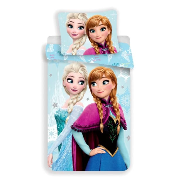 Disney Frost Ljusblå sängkläder set 140×200 cm, 70×90 cm