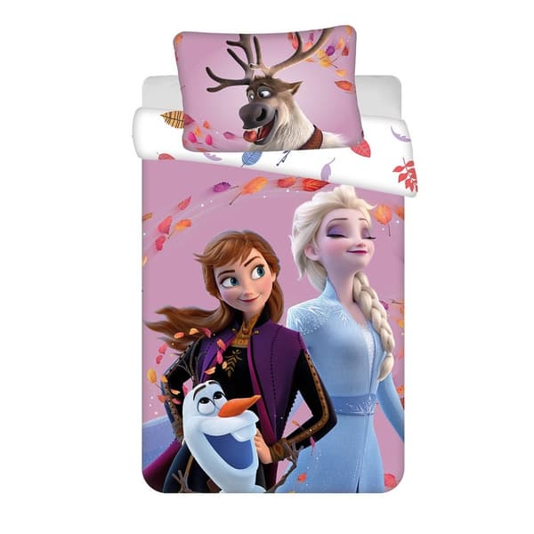 Barnsängkläder Disney Frost, 100×135 cm och 40×60 cm