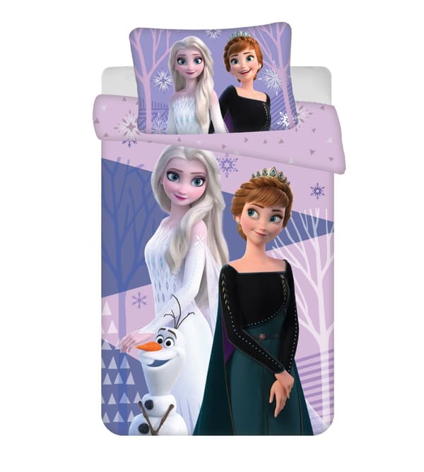 Barnsängset Disney Frost Lila 100x135 cm, 40x60 cm
